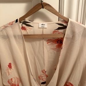 Wilfred Aritzia Wrap Top Sheer Size Large